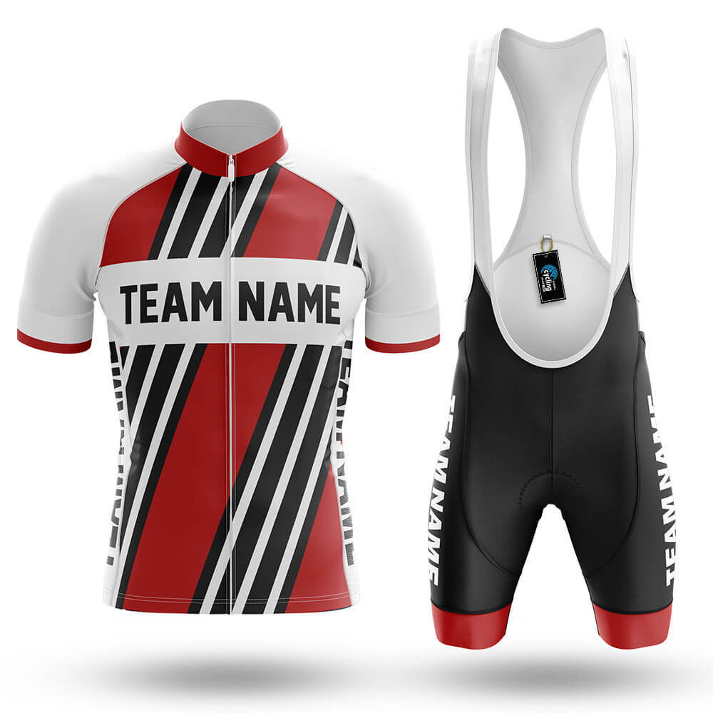 Custom Team Name M5 Red - Men's Cycling Kit
