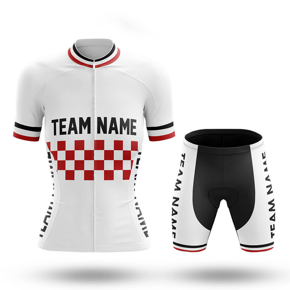 Custom Team Name M7 White - Women's Cycling Kit