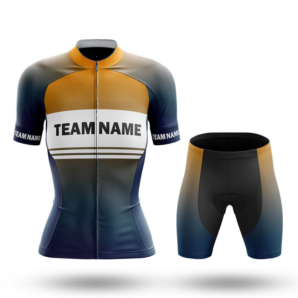 Custom Team Name S2 Yellow - Women's Cycling Kit