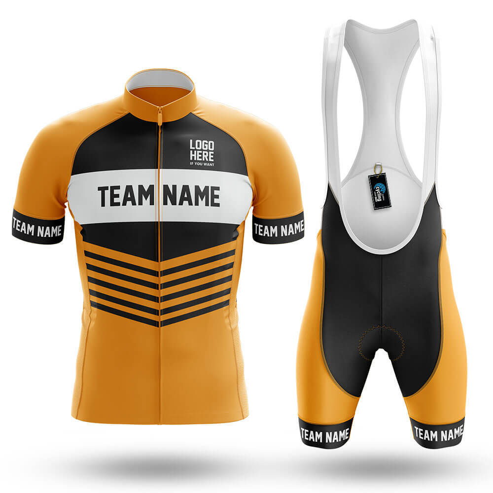 Custom Team Name V20 Yellow - Men's Cycling Kit