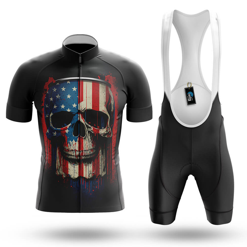 American Flag Skull - Men's Cycling Kit