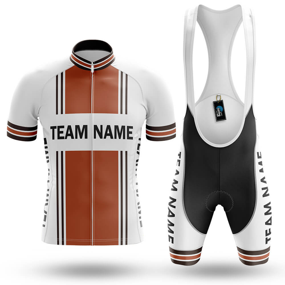 Custom Team Name M4 Orange - Men's Cycling Kit