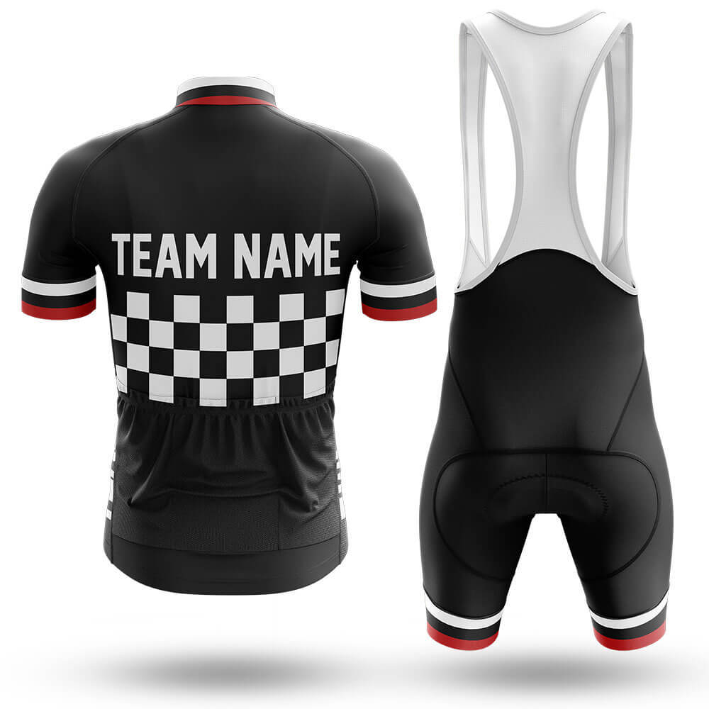 Custom Team Name M7 Black - Men's Cycling Kit
