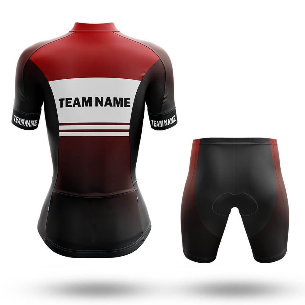 Custom Team Name S2 Black - Women's Cycling Kit