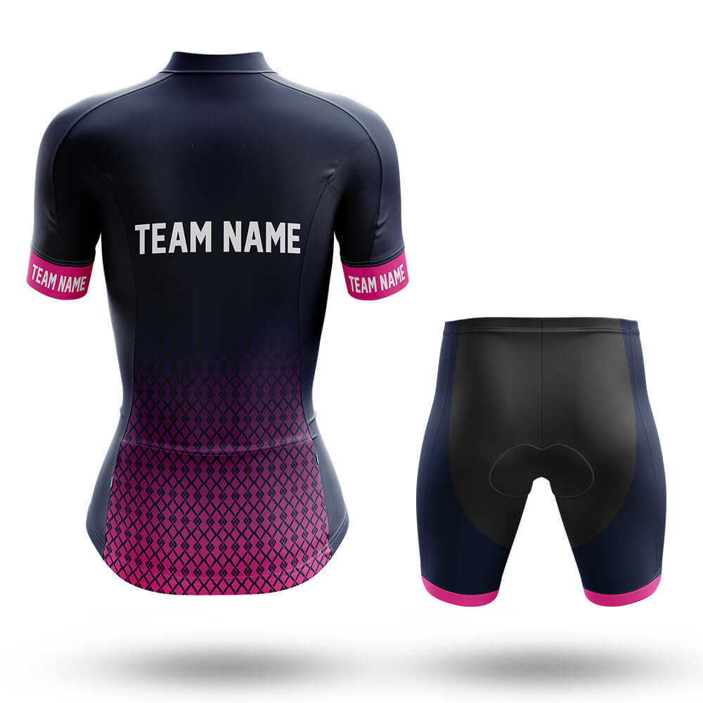 Custom Team Name S1 Pink - Women's Cycling Kit