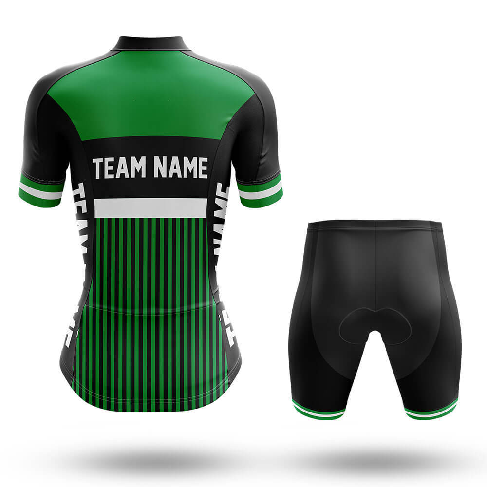Custom Team Name M6 Green - Women's Cycling Kit