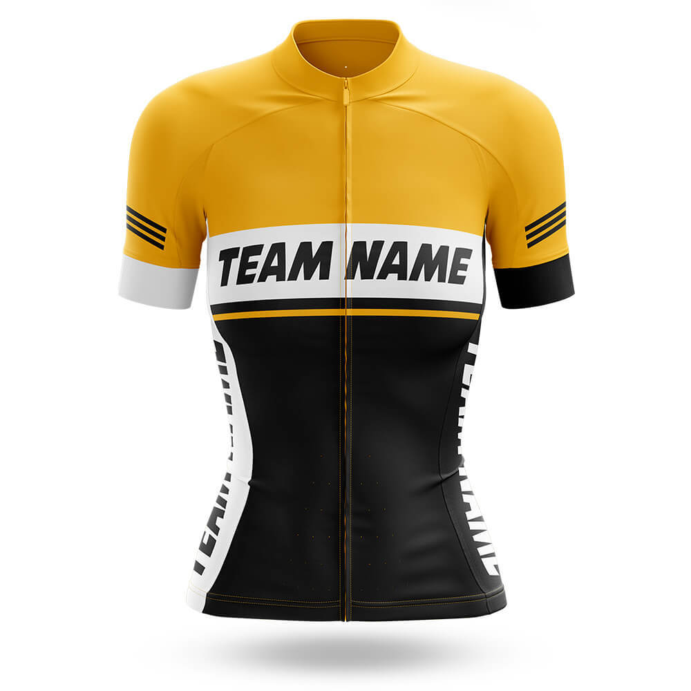 Custom Team Name M1 Yellow - Women's Cycling Kit