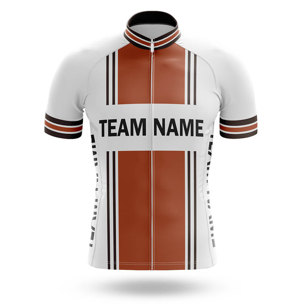 Custom Team Name M4 Orange - Men's Cycling Kit