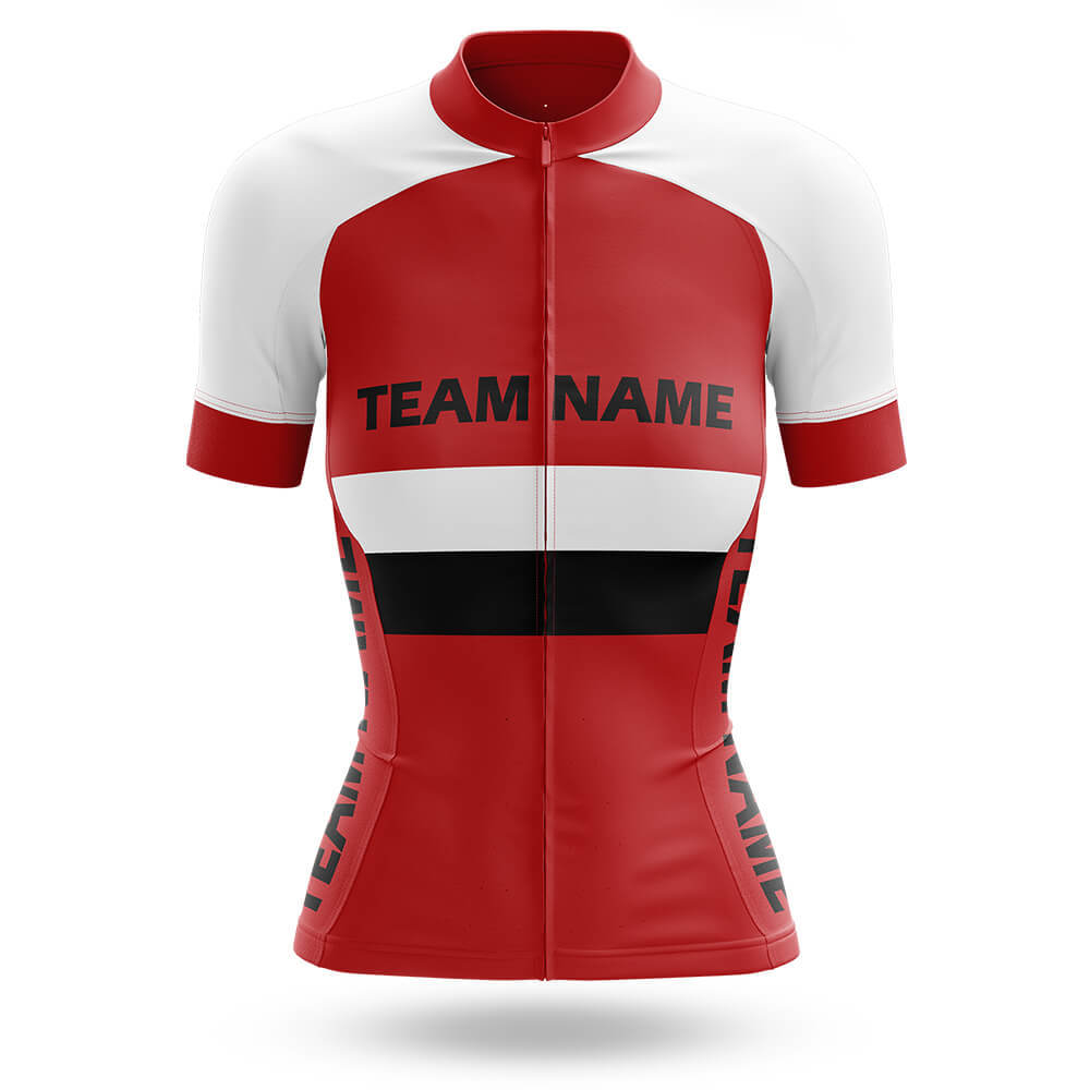 Custom Team Name M2 Red - Women's Cycling Kit