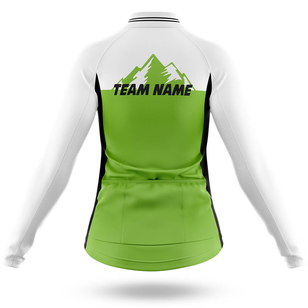 Custom Team Name V3 Green - Women's Cycling Kit