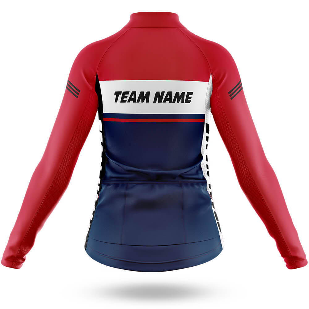 Custom Team Name M1 Red - Women's Cycling Kit