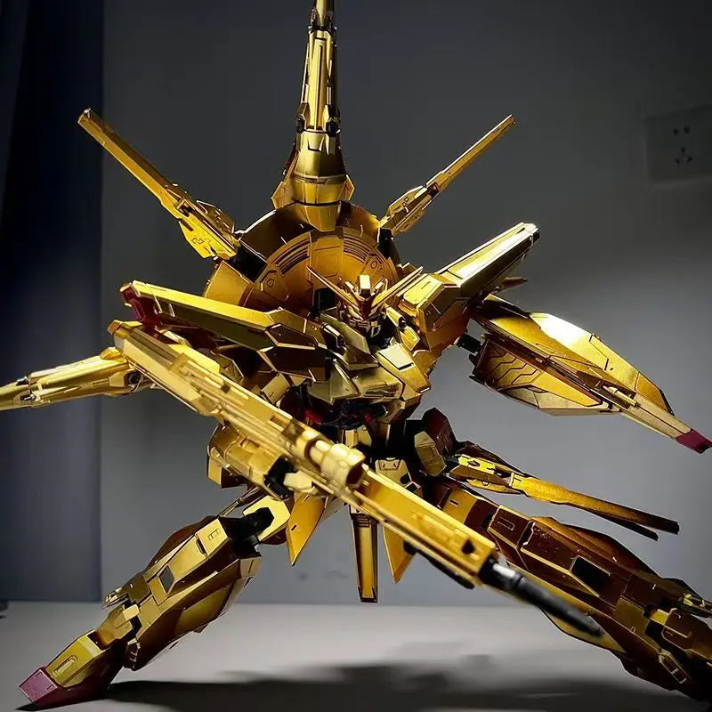 MG 1/100 ZGMF-X13A Providence Gold Version Assembly Model Kit Action Figures With Decals Collectible Toy Desktop Decor Boy Gift